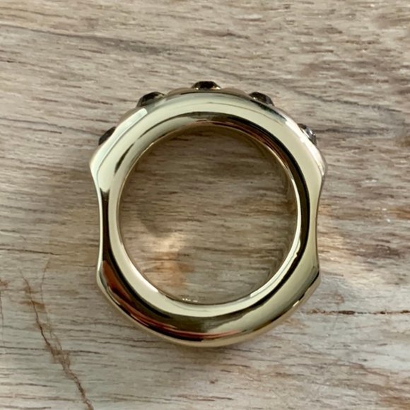 Dyrberg/Kern Galiette brown Swarovski crystal ring - Picture 6 of 6